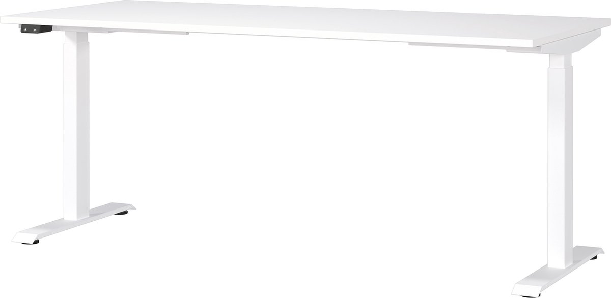 Elektrisch zit-sta Bureau Galileo Wit - 180x80cm - Hoogte 120 cm - In hoogte verstelbaar