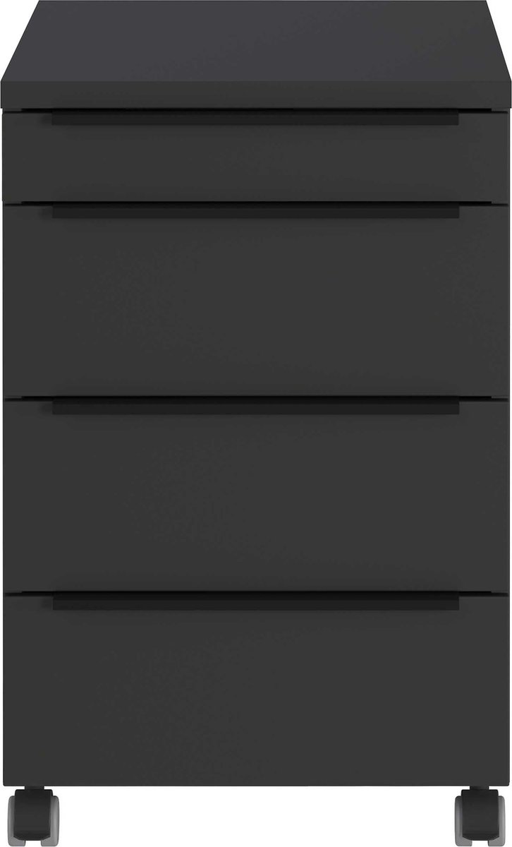 Ladeblok Galileo Grafiet - Met lades - Breedte 42 cm - Diepte 60 cm - Hoogte 63 cm