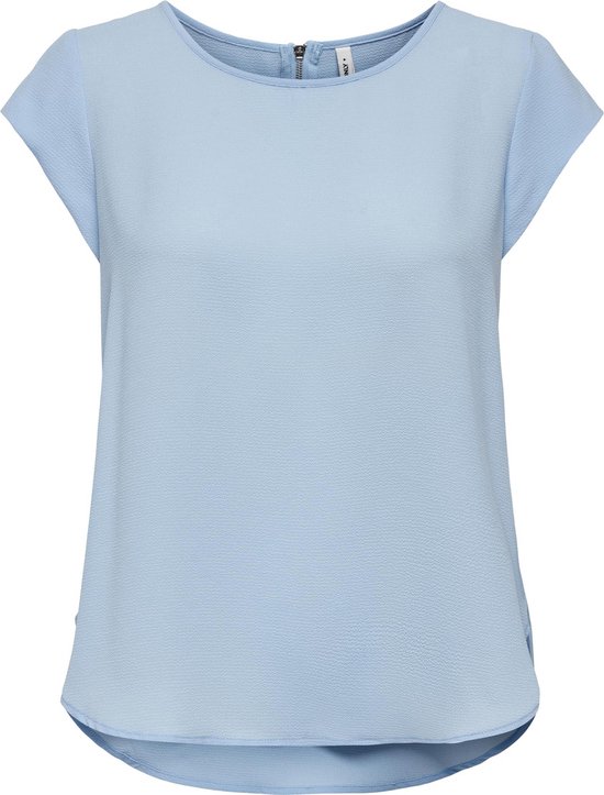 Only T-shirt Onlvic S/s Solid Top Noos Ptm 15142784 Clear Sky Dames Maat - 40