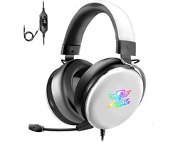 Spirit of Gamer Game Headset – Koptelefoon – Headset – 7.1 Surround Sound – Aluminium Beugel – Geschikt Voor PS4/PS5, Switch, PC - Wit