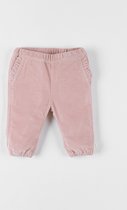 Broek uit ribfluweel, roze