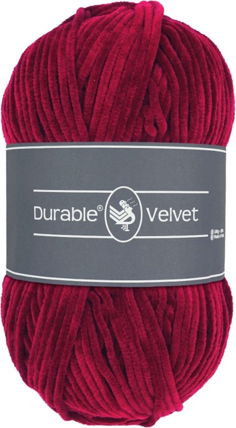 Durable Velvet - 222 bordeaux - Chenille Garen