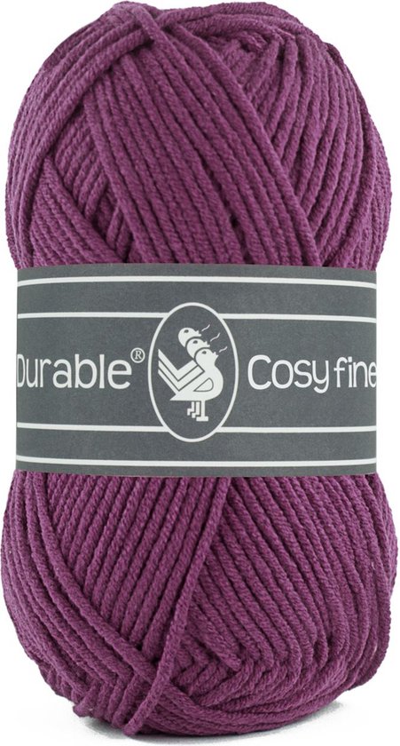 Durable Cosy Fine Plum 249 - katoen en acryl garen - 1 bol van 50 gram