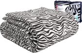 HappyBed Zebra | 200x200 - Wasbaar dekbed zonder overtrek - Bedrukt dekbed zonder hoes - Gekleurd 2-in-1 dekbed - Dekbed met print - Hoesloos dekbed