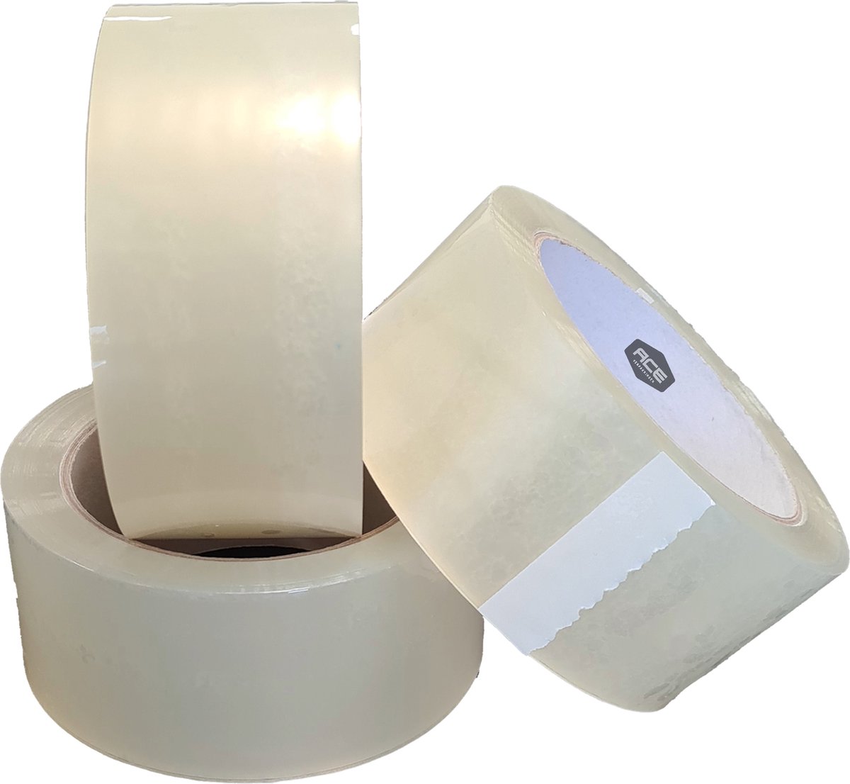 Ace Verpakkingen - Verpakkingstape - 6 rollen - PP Tape - Low noise - Acryl - Transparant - 48mm x 66 meter