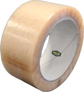 Verpakkingstape - PVC Tape - Solvent - Transparant - 48mm x 66 meter - Kleefband
