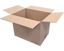 Ace Verpakkingen - Amerikaanse vouwdoos - 305 x 220 x 250mm (A4 formaat) - 25 stuks - kartonnen doos - webshopdoos - verzenddoos - e-commerce - webwinkeldoos - geschikt voor PostNL / DPD / DHL