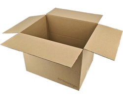 Ace Verpakkingen - Amerikaanse vouwdoos met rillijnen - 450 x 350 x 350mm - 25 stuks - kartonnen doos - webshopdoos - verzenddoos - e-commerce - webwinkeldoos - geschikt voor PostNL / DPD / DHL