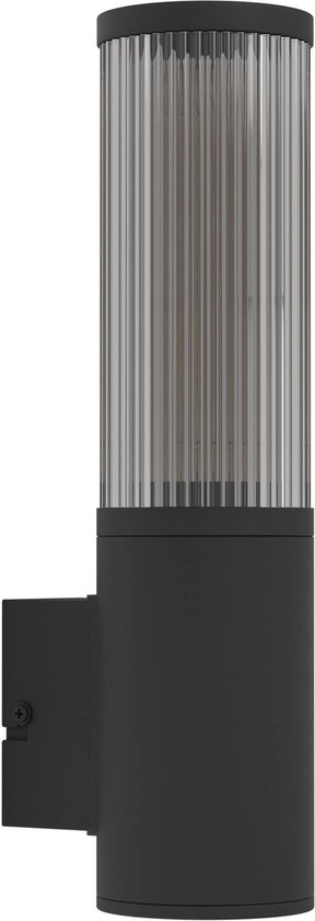 EGLO Salle Wandlamp Buiten - E27 - 31 cm - Smoke - Zwart