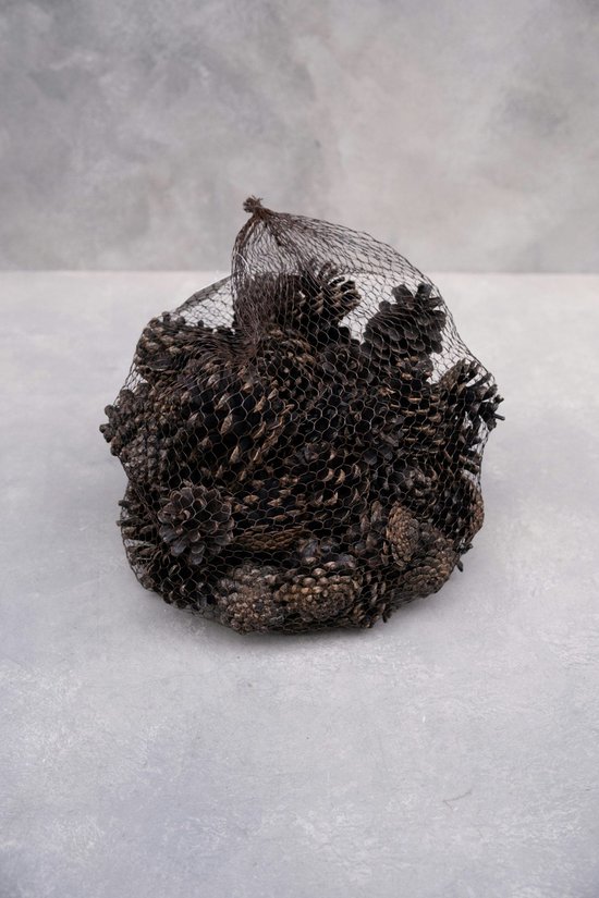Couronne - Decoratiemateriaal 'Pine Cone' (1KG, Black)