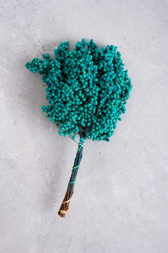 Couronne - Decoratiemateriaal 'Pepperberry' (200gr, Turquoise)