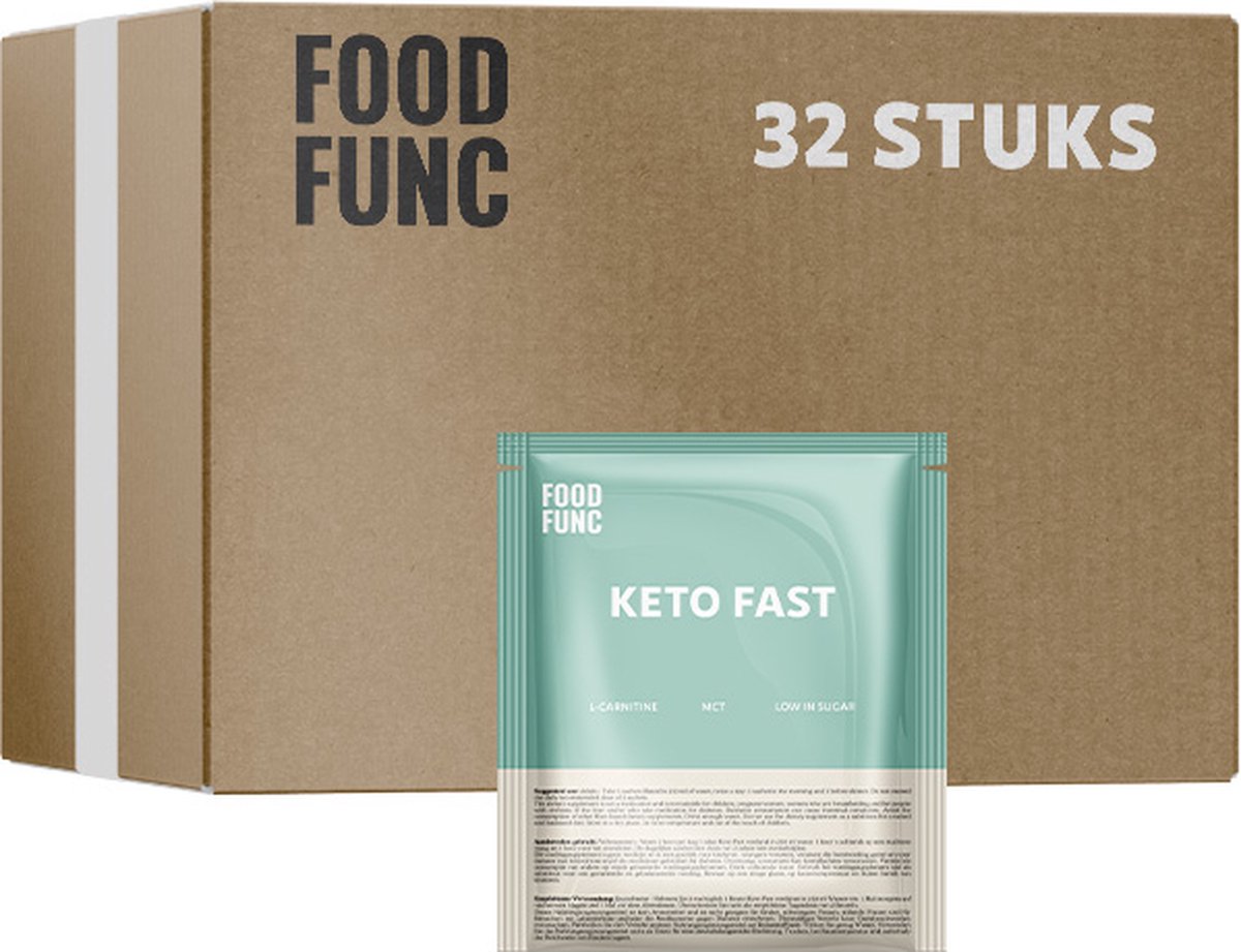 Goedkoopste Foodfunc | Keto Fast | 32 Stuks | 32 x 18,02 g | No Junk Just Func