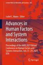Lecture Notes in Networks and Systems 265 - Advances in Human Factors and System Interactions