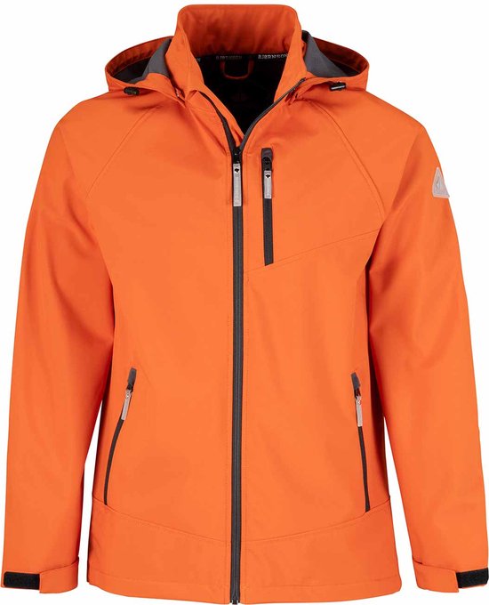 BJØRNSON Ove Softshell Zomerjas Heren - Winddicht - Ademend - Maat M - Oranje