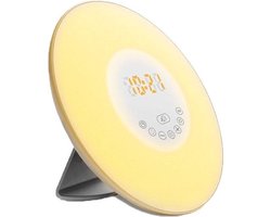 Igoods Wake-up Light - Wekkerradio - Nachtlampje - FM Radio - 7 kleuren - Snooze - Alarm