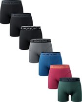 MONTCHO - Dazzle Series - Boxershort Heren - Onderbroeken heren - Boxershorts - Heren ondergoed - 7 Pack - Premium Mix Boxershorts - Hue Fusion - Heren - Maat S