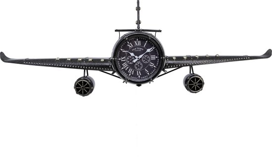 Vliegtuig Interieur Cockpit Nachtzicht Stille Niet Tikkende Wandklok Voor Piloten Kamer Vliegtuigen Kunst Luchtvaart Muur Horloge Gift 30cm