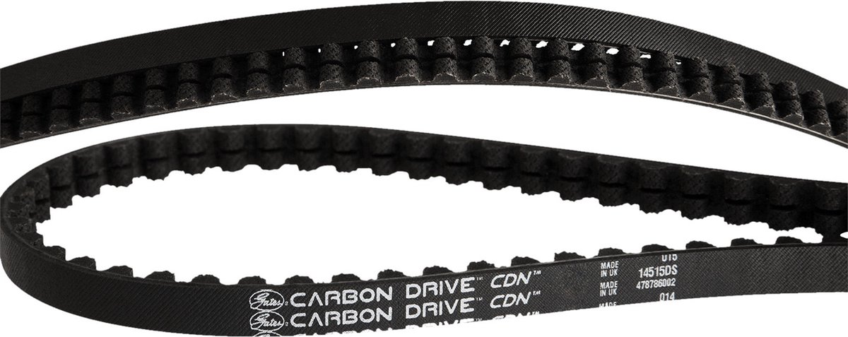 Gates CDX tandriem Carbon Drive 108T zwart