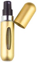 MijnSpray® - Mini Hervulbare Parfumfles - Goud - 5ml - Navulling Parfum Flesje - Travel Size Parfum - Mini Parfumflesje Navulbaar - Draagbare Mini Hervulbare Spray - Parfum verstuiver navulbaar - Parfum -