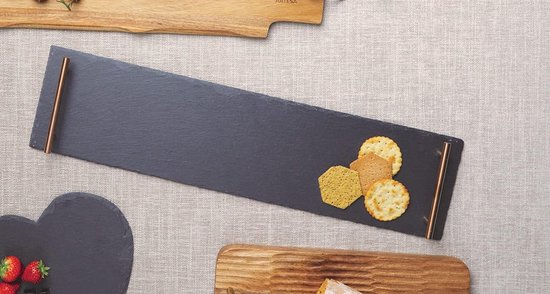Moritz & Serveerschalen Set Hartvorm Leisteen Dienblad Met Keramische Kommen En Lepels Voor Dips Snacks Voorgerechten 2769541144