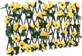 vidaXL-Kunstplant-klimop-op-latwerk-uittrekbaar-180x20-cm-geel