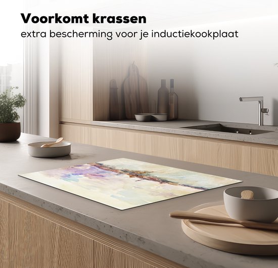 KitchenYeah® Inductie beschermer 71x52 cm - Siena - John Singer Sargent - Kookplaataccessoires - Afdekplaat voor kookplaat - Inductiebeschermer - Inductiemat - Inductieplaat mat
