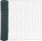Kippengaas - 100cm x 10m - Schermgaas - Kippengaas zeshoekig - Maaswijdte 27mm - verzinkt staal - zeskantig maaswijdte - Multifunctioneel - Groen