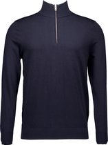Profuomo - Half Zip Pullover Luxury Navy - Heren - Maat XXL - Modern-fit