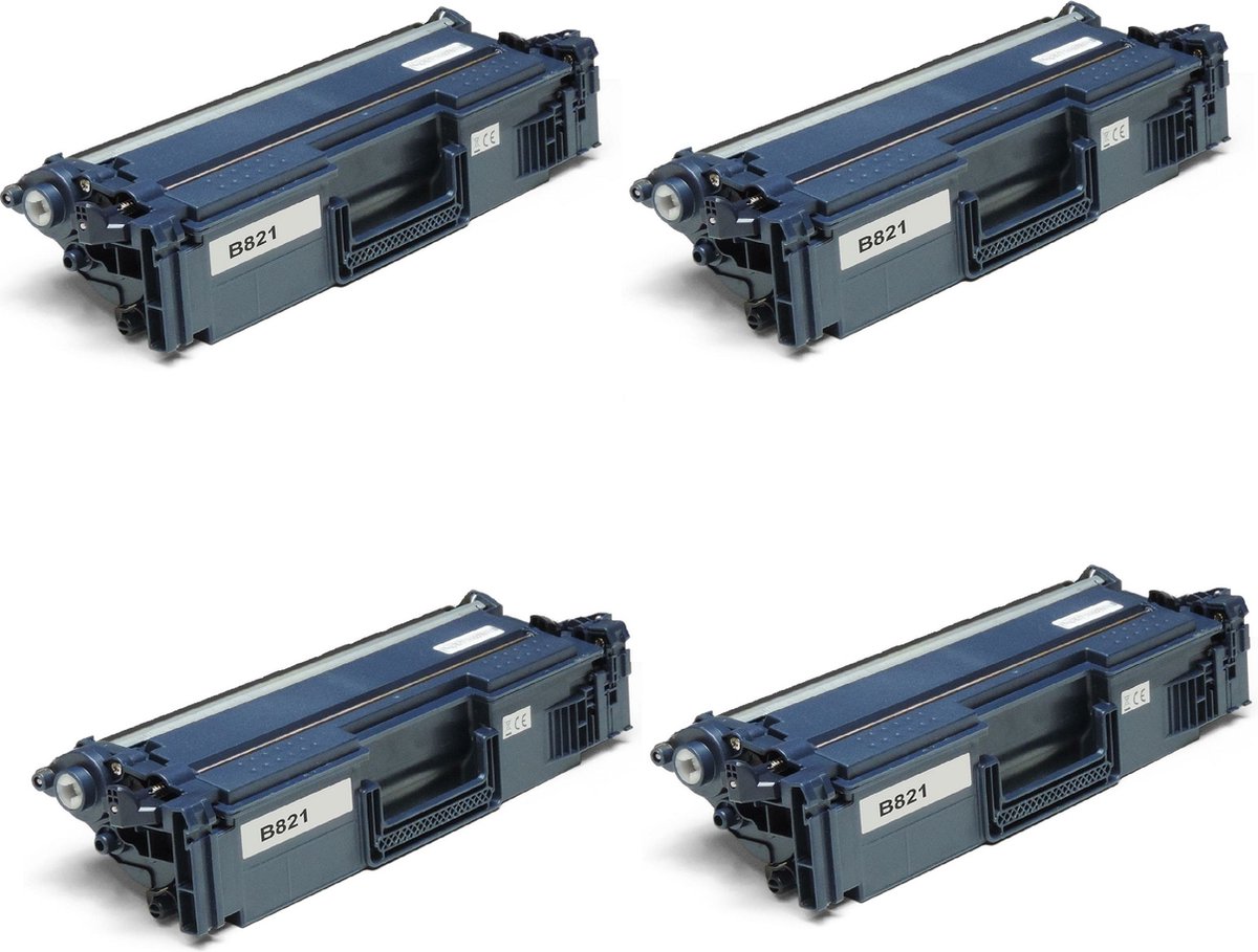 ABC huismerk Set 4x Toner geschikt voor Brother TN-821XXL HL-L9430CDN HL-L9470CDN HL-L9470CDNT MFC-L9630CDN MFC-L9760CDN MFC-L9760CDNT Set 4 kleuren XXL
