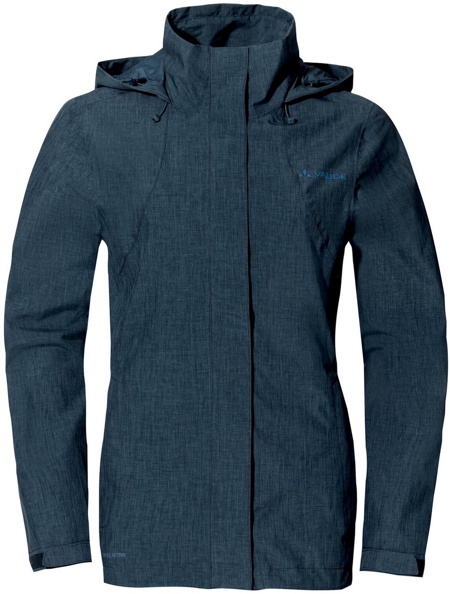 Vaude Women’s Rosemoor Jacket II Dark sea Outdoor Kleding Jassen Waterdichte jassen Blauw