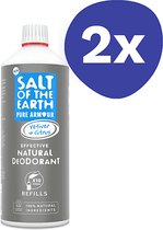 Recharge Spray Déodorant Vétiver & Agrumes Salt of the Earth (2x 500 ml)