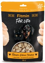 Fitmin For Life Gevriesdroogde kiptraktatie voor honden en katten 10 x 30gr