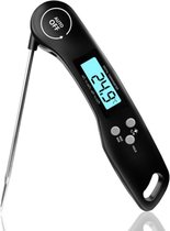 Vleesthermometer met Digitaal scherm - Leest in 3 seconden - Keukenthermometer - Opvouwbaar - Barbecuethermometer - Keuken, Grill, BBQ