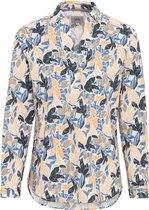 camel active Slip-on blouse met lange mouwen gemaakt van zuivere katoen - Maat womenswear-XS - Veelkleurig