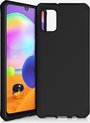 ITSkins Hoesje geschikt voor Samsung Galaxy A31 Telefoonhoesje Hardcase | ITSkins FeroniaBio Backcover Shockproof | Schokbestendig Galaxy A31 Telefoonhoesje | Anti Shock Proof - Zwart