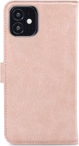 My Style Flex Wallet Telefoonhoesje geschikt voor Apple iPhone 12 Mini Hoesje Bookcase Portemonnee - Roze