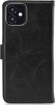 My Style Flex Wallet Telefoonhoesje geschikt voor Apple iPhone 12 Mini Hoesje Bookcase Portemonnee - Zwart