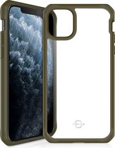 ITSkins HybridSolid Telefoonhoesje geschikt voor Apple iPhone 11 Pro Max Hoesje Hardcase Backcover Shockproof - Kaki