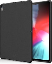 ITSkins FeroniaBio - Tablethoes geschikt voor Apple iPad Pro 12.9 (2018) Hoes Flexibel TPU Backcover - Zwart