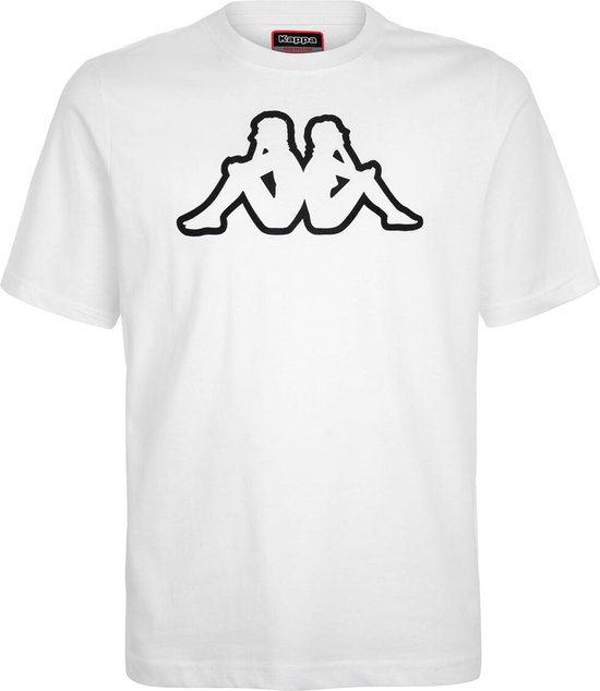 Kappa - T-Shirt Logo Cromen - Herenshirt Wit-M
