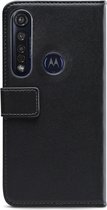 Mobilize Classic Gelly Wallet Telefoonhoesje geschikt voor Motorola Moto G8 Plus Hoesje Bookcase Portemonnee - Zwart