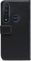 Mobilize Classic Gelly Wallet Telefoonhoesje geschikt voor Motorola Moto G8 Plus Hoesje Bookcase Portemonnee - Zwart