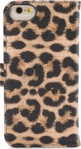 My Style Flex Wallet Telefoonhoesje geschikt voor Apple iPhone 6/6S/7/8/SE(2020/2022) Hoesje Bookcase Portemonnee - Leopard