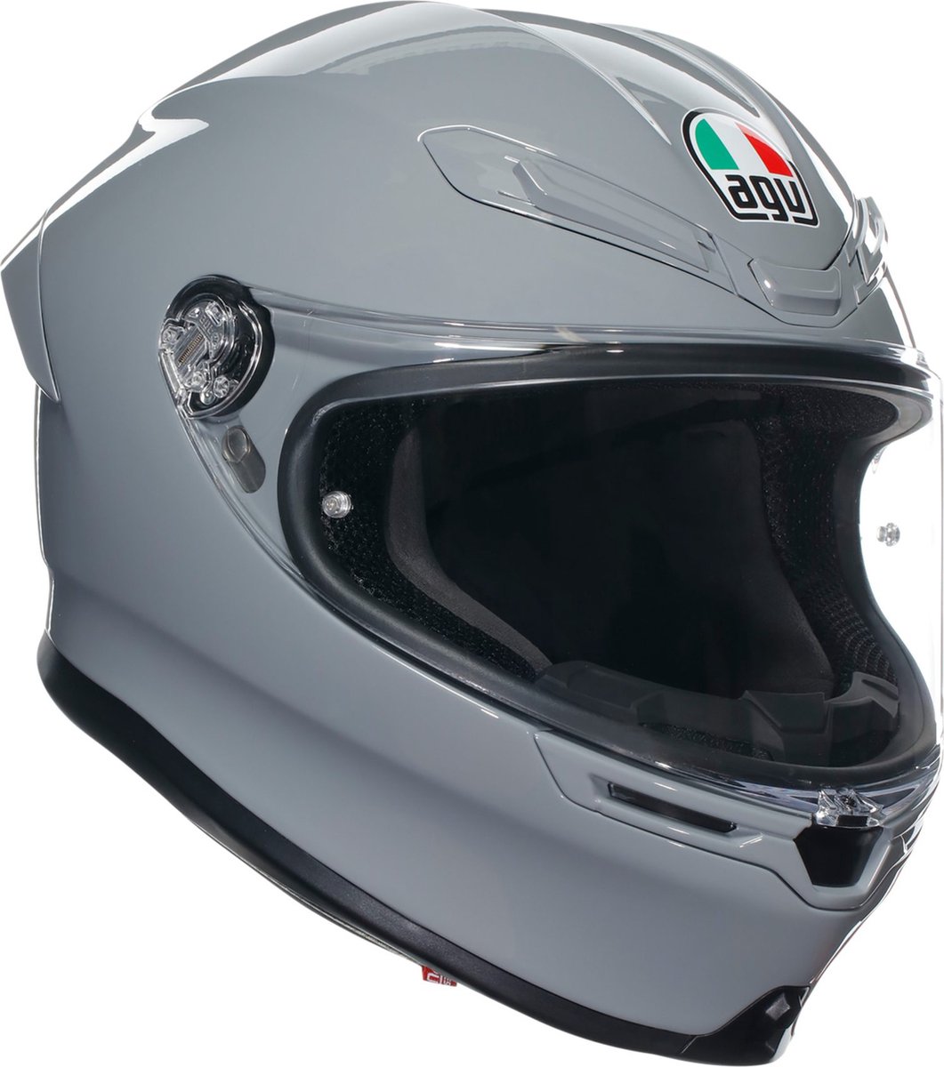 AGV S K6 E2206 Nardo grey Integraalhelm MPLK - Maat S - Integraal helm - Scooter helm - Motorhelm - Grijs - Scooterhelmen mannen en vrouwen.