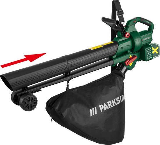 PARKSIDE Accu-bladzuiger/-blazer 40V zonder accu - Snelheidsniveau 6 - 3-in-1 functie - Krachtige blazer, efficiënte zuiger en geïntegreerde hakselfunctie van Parkside — afbeelding 2