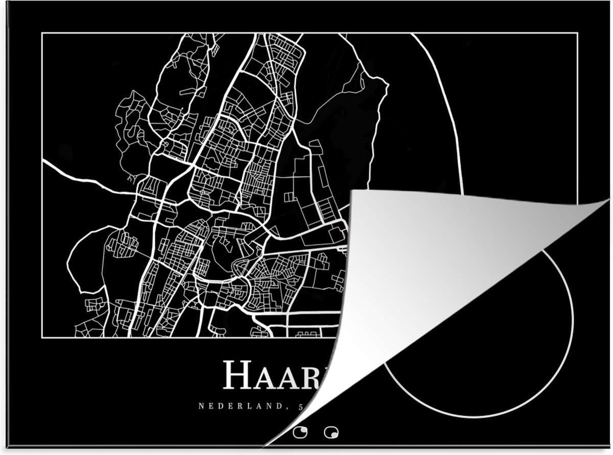 Inductie beschermer - Inductie Mat - Kookplaat beschermer - Stadskaart - Haarlem - Plattegrond - Kaart - Inductie beschermer - Inductie Mat - Kookplaat Beschermer - 77x59 cm - Afdekplaat inductie - Inductiebeschermer