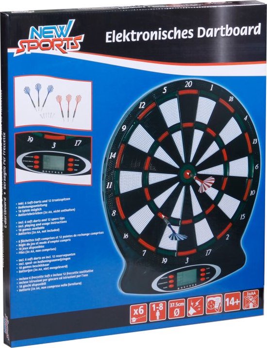 dartbord new sports electronisch incl 6 pijlen van New Sports — afbeelding 5