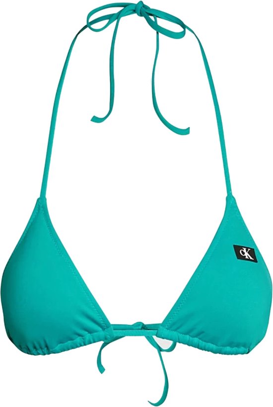 Calvin Klein Triangle bikini top dames blauw