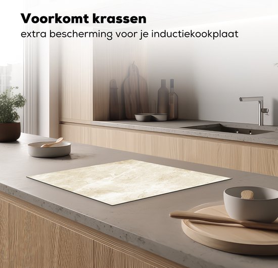 DarHaus Inductie kookplaat beschermer - Fornuis afdekplaat 30x52 cm - brons - paarden