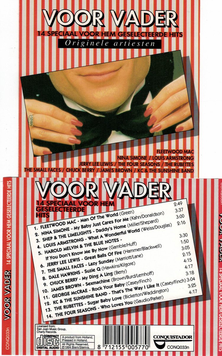 Voor Vader - 14 Speciaal voor hem Geselecteerde Hits